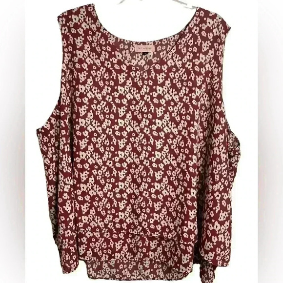 East Adeline Sleeveless Layered Blouse Size 4X - Picture 1 of 10